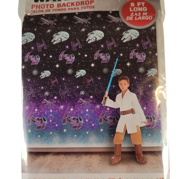 Star Wars Galaxy of Adventures 8ft Photo Backdrop Party Wall Decor Scene Setter - Picture 9 of 9